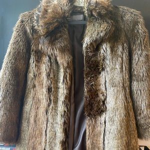 Zara faux fur brown jacket *NWT*